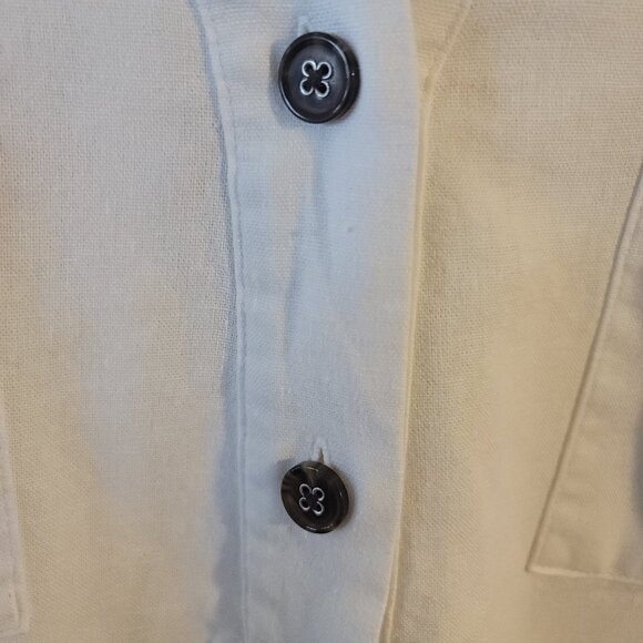 Marc New York, Top, 1X, Cream/Off-White, Tunic, Lightly Used, Linen Blend - Picture 7 of 10